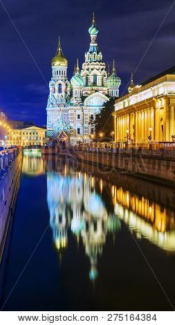 Church Of The Saviour On Spilled Blood In St. Petersburg, Russia