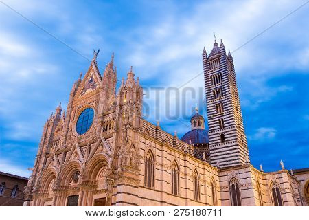 Siena Cathedral (italian: Duomo Di Siena) (1348) Is A Medieval Church In Siena, Italy