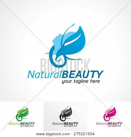Natural Beauty Care Logo Template Vector Illustration