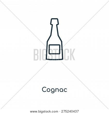Cognac Icon In Trendy Design Style. Cognac Icon Isolated On White Background. Cognac Vector Icon Sim