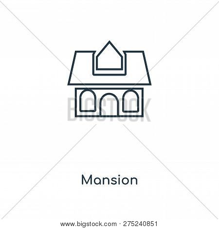Mansion Icon Trendy Vector & Photo (Free Trial) | Bigstock