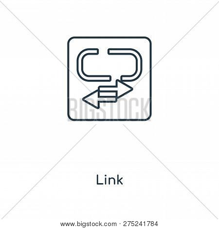 Link Icon In Trendy Design Style. Link Icon Isolated On White Background. Link Vector Icon Simple An