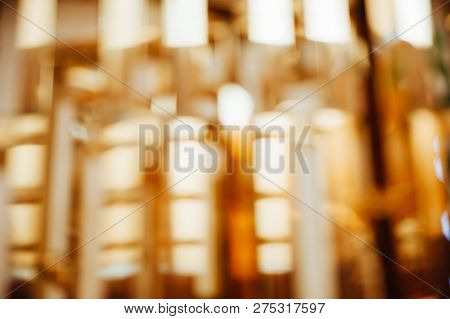 Abstract Gold Melal Texture Desfocused For Background
