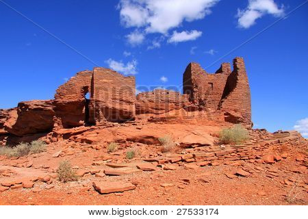 Wukoki Ruinen Komplex in Wupatki National monument