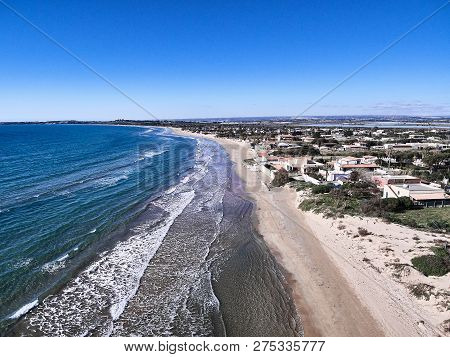 Aerial View Of Granelli Beach, A Seaside Place In Sicily