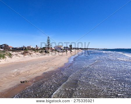 Aerial View Of Granelli Beach, A Seaside Place In Sicily