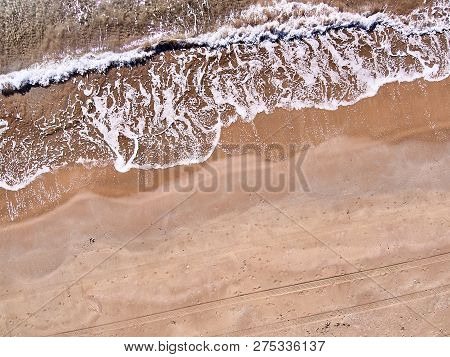 Aerial View Of Granelli Beach, A Seaside Place In Sicily