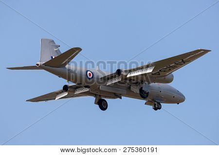 Farnborough, Uk - July 20, 2014: Former Royal Air Force English Electric Canberra Pr.9 Photographic 
