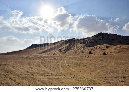 Sharjah Desert Area, One Of The Most Visited Places For Off-roading By Off Roaders