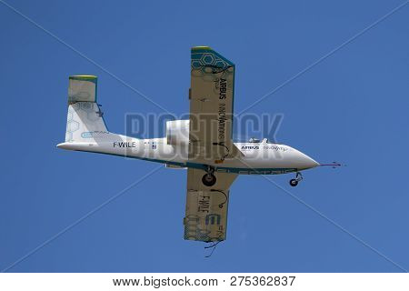 Farnborough, Uk - July 16, 2014: The Airbus E-fan Is A Prototype Electric Aircraft Being Developed B