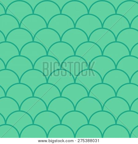 Mermaid Tail Seamless Pattern. Fish Skin Texture. Tillable Background For Girl Fabric, Textile Desig