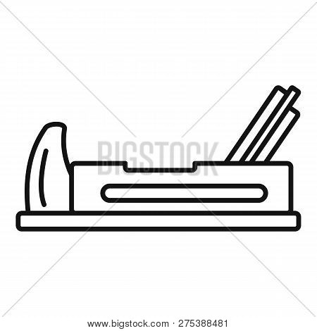Wood Jack Plane Icon. Outline Wood Jack Plane Vector Icon For Web Design Isolated On White Backgroun
