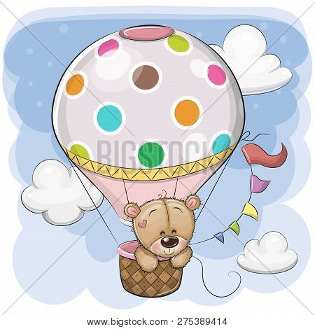 Greeting Card Its A Boy With Baby Carriage And Teddy Bear