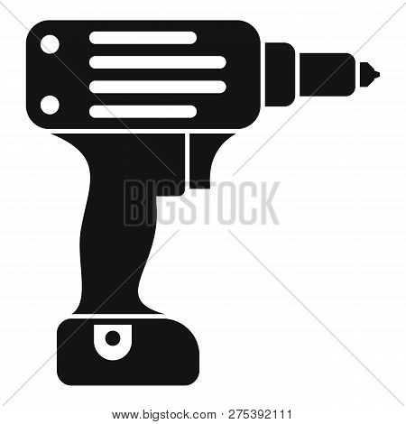 Electric Wireless Drill Icon. Simple Illustration Of Electric Wireless Drill Vector Icon For Web Des