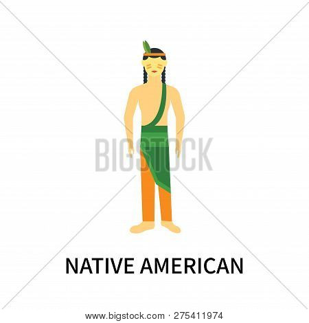 Native American Icon Isolated On White Background. Native American Icon Simple Sign. Native American