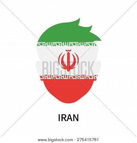 Iran Icon Isolated On White Background. Iran Icon Simple Sign. Iran Icon Trendy And Modern Symbol Fo