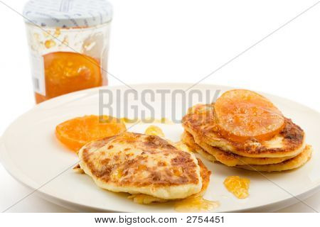 Confiture de Cottage petites crêpes à l'Orange