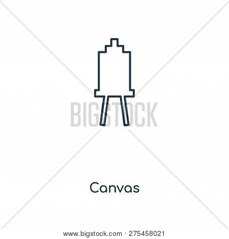 Canvas Icon In Trendy Design Style. Canvas Icon Isolated On White Background. Canvas Vector Icon Sim