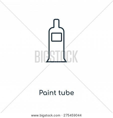 Paint Tube Icon In Trendy Design Style. Paint Tube Icon Isolated On White Background. Paint Tube Vec
