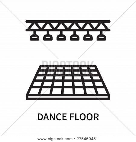 Dance Floor Icon Isolated On White Background. Dance Floor Icon Simple Sign. Dance Floor Icon Trendy