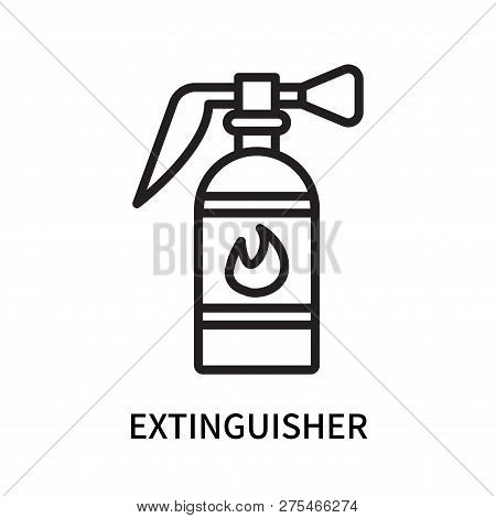 Extinguisher Icon Isolated On White Background. Extinguisher Icon Simple Sign. Extinguisher Icon Tre