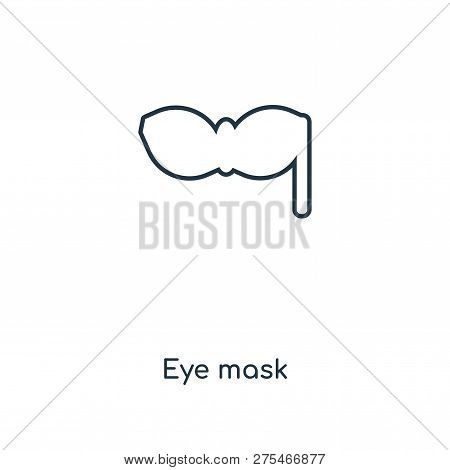 Eye Mask Icon In Trendy Design Style. Eye Mask Icon Isolated On White Background. Eye Mask Vector Ic