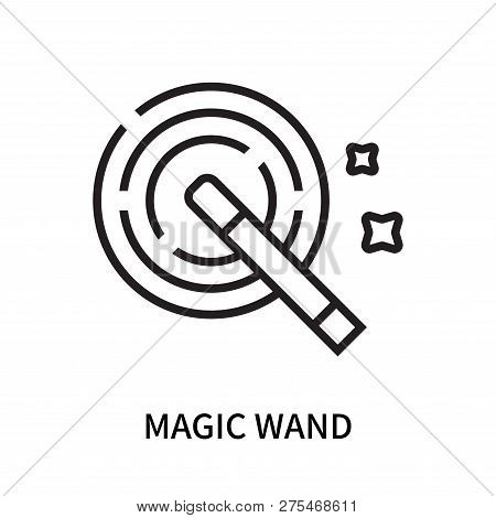 Magic Wand Icon Isolated On White Background. Magic Wand Icon Simple Sign. Magic Wand Icon Trendy An