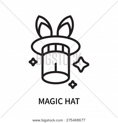 Magic Hat Icon Isolated On White Background. Magic Hat Icon Simple Sign. Magic Hat Icon Trendy And M