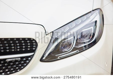 Kiev, Ukraine - October 4, 2016: Mercedes Benz Star Experience. The Interesting Series Of Test Drive