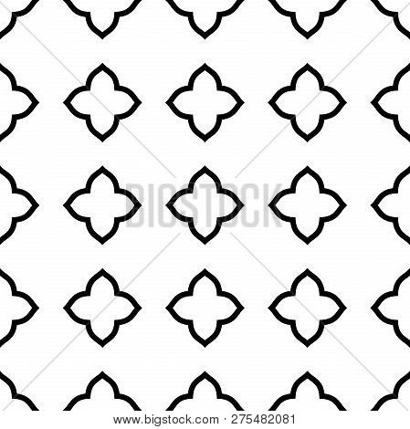 The Geometric Abstract Pattern In Arabian Style. Seamless Vector Background.
