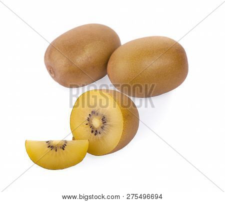 Kiwi Gold Isolated On The White Background