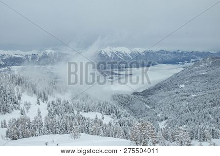 View Of Nassfeld Ski Resort, Austrian Alps