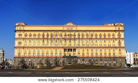 The Fsb (kgb) On Lubyanka Square In Moscow, Russia