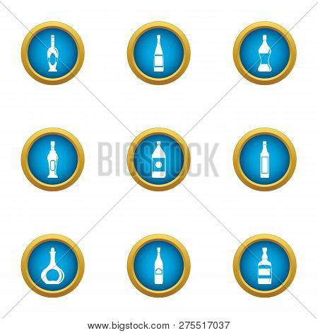 Carboy Icons Set. Flat Set Of 9 Carboy Icons For Web Isolated On White Background