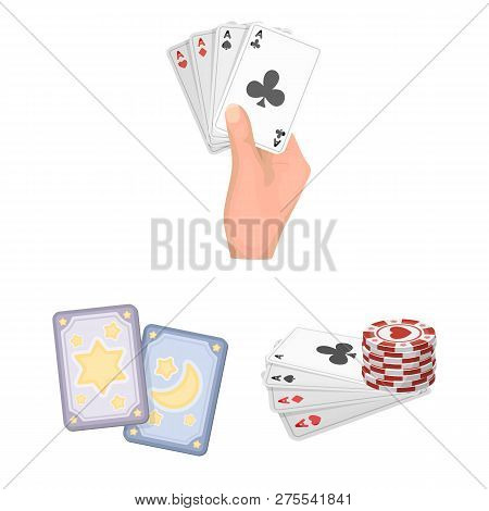 Isolated Object Of Game And Magic Symbol. Set Of Game And Poker Stock Symbol For Web.