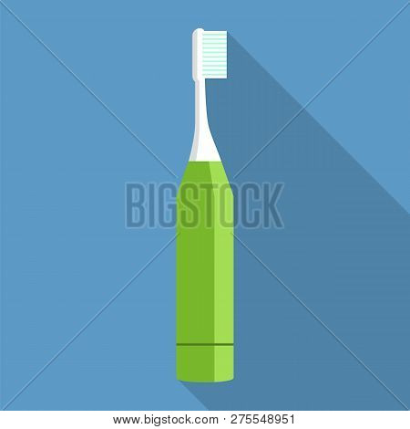 Electric Toothbrush Icon. Flat Illustration Of Electric Toothbrush Icon For Web Design
