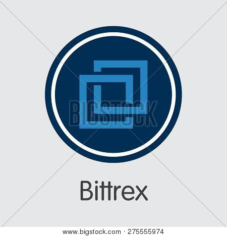 Exchange - Bittrex. The Crypto Coins Or Cryptocurrency Logo.