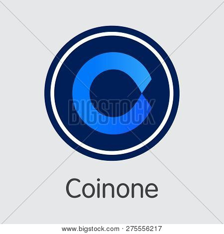 Exchange - Coinone. The Crypto Coins Or Cryptocurrency Logo.