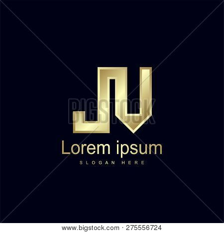 Initial Letter Jv Logo Template Vector Design