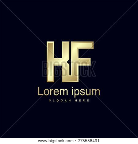 Initial Letter Kf Logo Template Vector Design