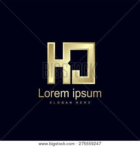 Initial Letter Kj Logo Template Vector Design