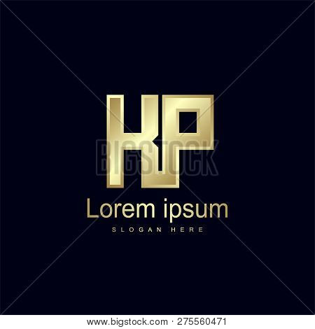 Initial Letter Kp Logo Template Vector Design