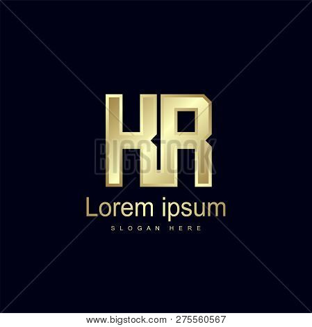 Initial Letter Kr Logo Template Vector Design