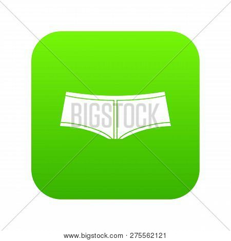 Boyshorts Icon Digital Green For Any Design Isolated On White Illustration