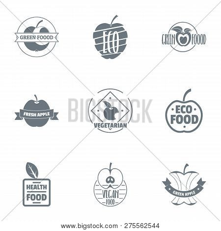 Eco Seed Logo Set. Simple Set Of 9 Eco Seed Logo For Web Isolated On White Background