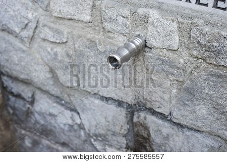 Close-up View Of Old Drinking Fountain, Bansko, Bulgaria, Europe