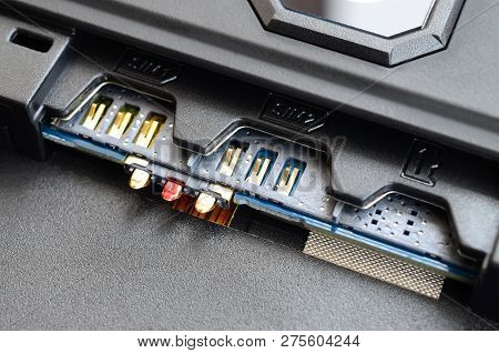 Broadband 5g Mobile Communication Technology Concept. Dual Sim Slot