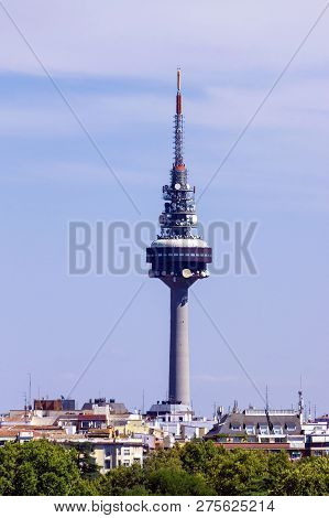 View Of Television Tower In Madrid, Spain