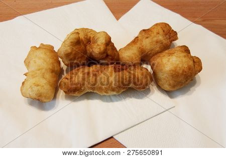 Crispeddi Calabresi, Traditional Italian Christmas Dessert . Italy
