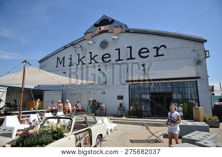 Copenhagen, Denmark - 13 July, 2018: Very Popular Brewery Mikkeller With A Restaurant Inside